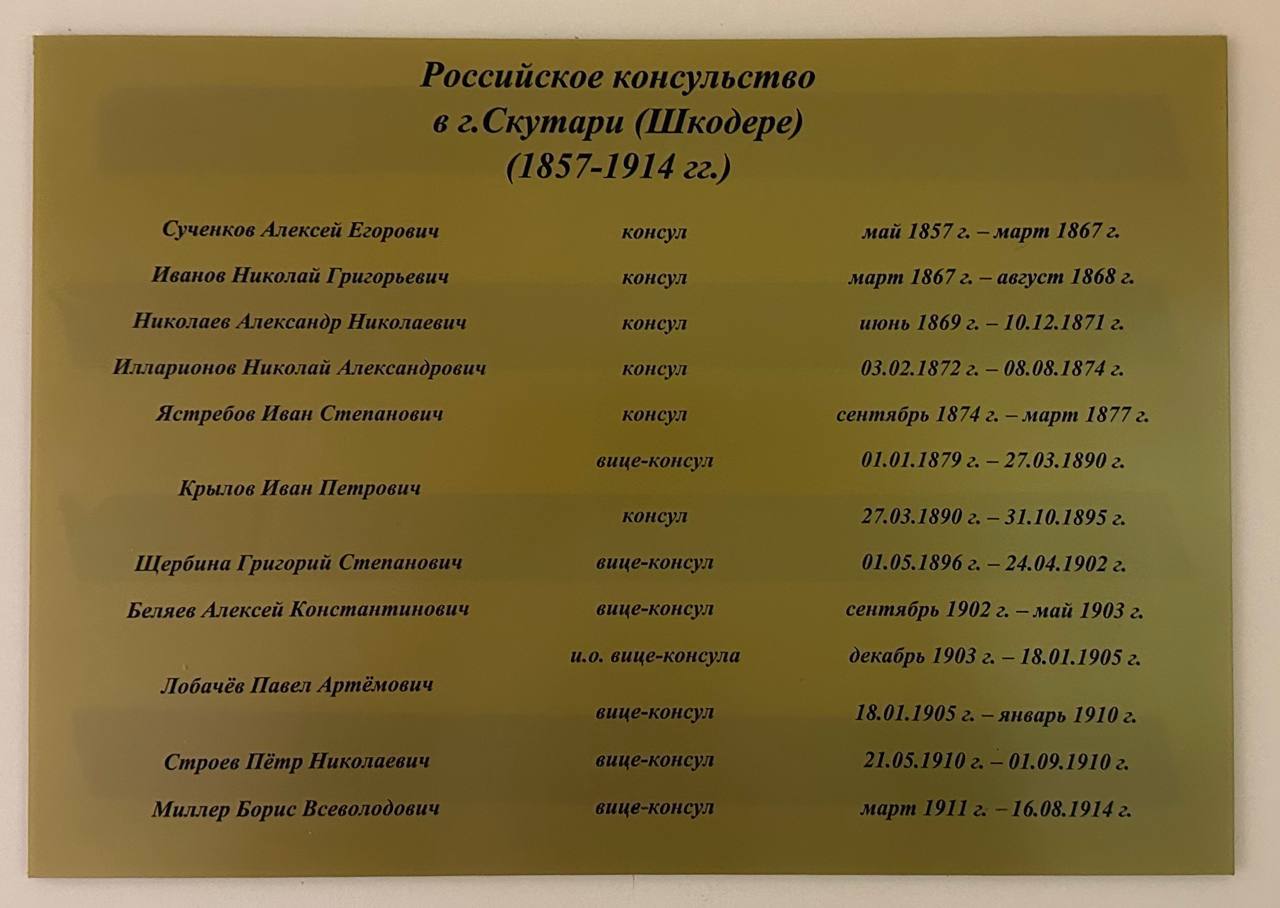 О российском консульском присутствии в г.Шкодер, на севере Албании О российском консульском присутствии в г.Шкодер, на севере Албании
