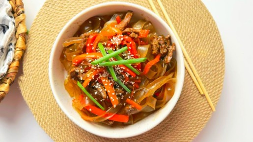 Лапша с говядиной по-азиатски