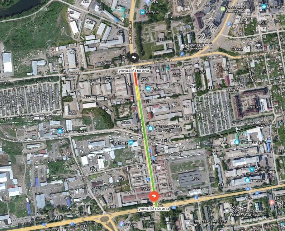 Строительство линии освещения на Итыгина в Абакане в этом году завершат Строительство линии освещения на Итыгина в Абакане в этом году завершат