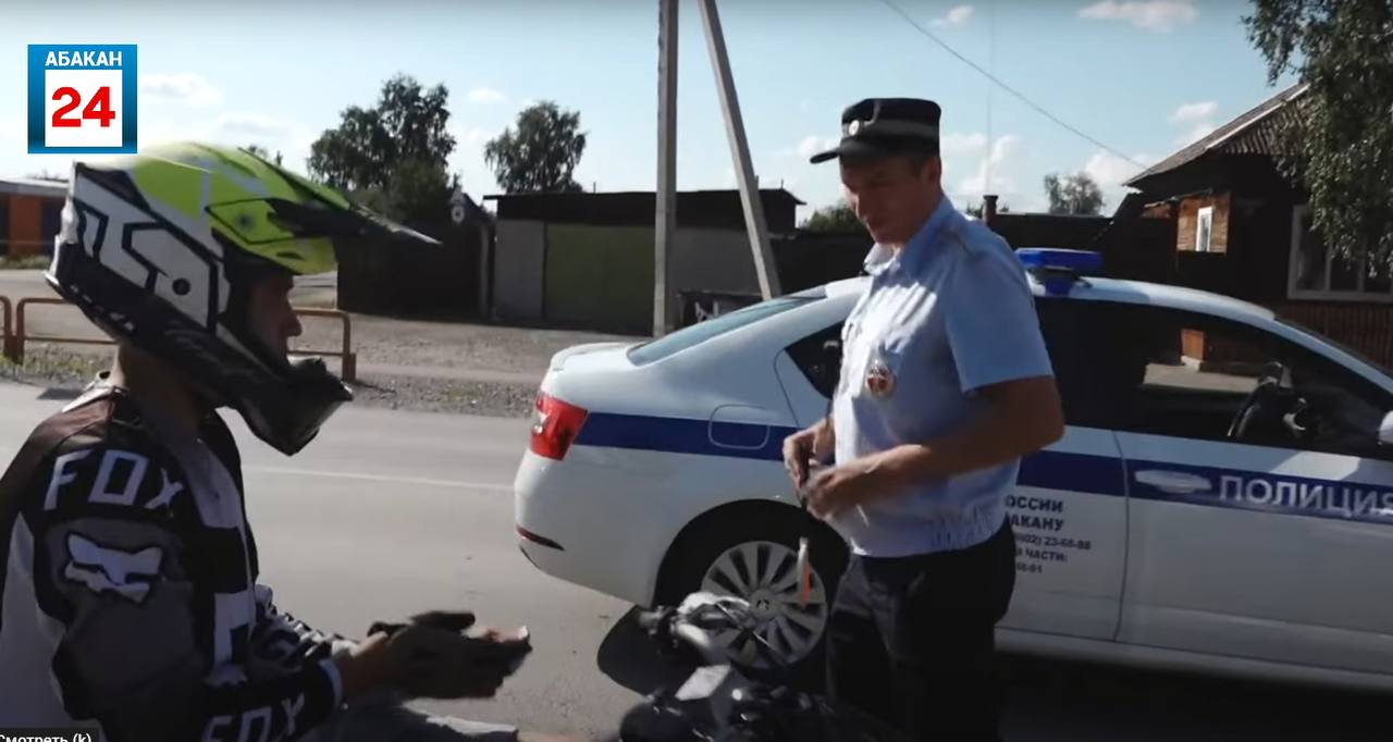 18 мотоциклистов оштрафованы в Абакане за минувшие выходные, сотрудники ГАИ вышли в усиленные рейды