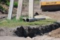 «Слабый» грунт меняют на улице Крылова в Абакане