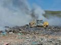После пожара на мусорном полигоне в Черногорске проводят частичную рекультивацию