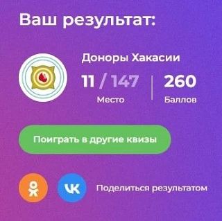 Доноры Хакасии приняли участие во всероссийском квизе Доноры Хакасии приняли участие во всероссийском квизе