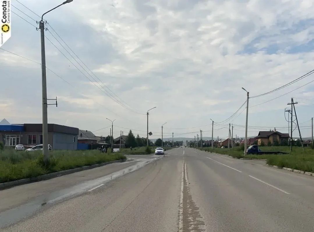 Иномарка столкнулась с квадроциклом накануне в Черногорске на улице Инициативной