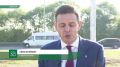 Флагштоки на кольце аэропорта в Абакане готовы и сегодня утром на высоту 18 метров подняли флаги