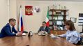 В Министерстве имущественных и земельных отношений Республики Хакасия прошла рабочая встреча с управляющим Абаканским отделением ПАО «Сбербанк» Дмитрием Полулехом