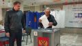 Первые избиратели на выборах в Хакасии