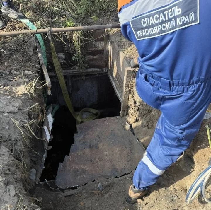 Стельную корову вытащили минусинские спасатели из двухметровой ямы в посёлке Зеленый Бор (Минусинский округ) Стельную корову вытащили минусинские спасатели из двухметровой ямы в посёлке Зеленый Бор (Минусинский округ)